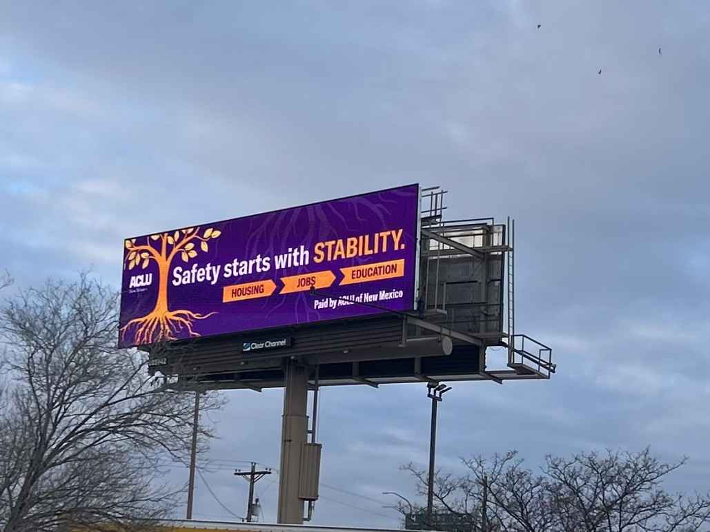 Safety starts with stability billboard.