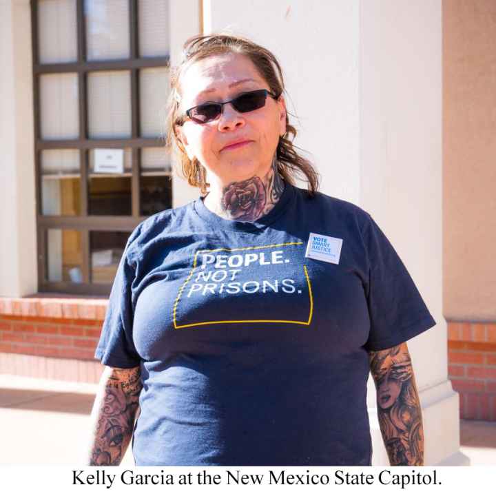 Kelly Garcia at New Mexico State Capitol.